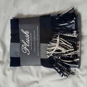 Plush Apparel Plaid Scarf